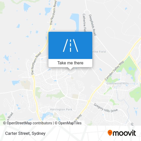 Carter Street map