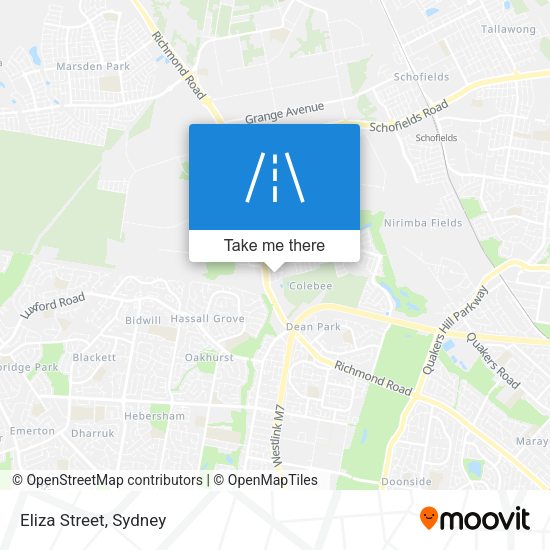 Eliza Street map