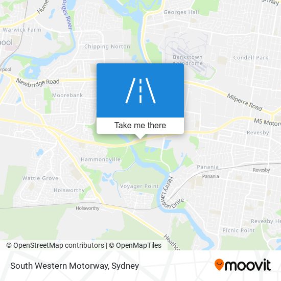 South Western Motorway map