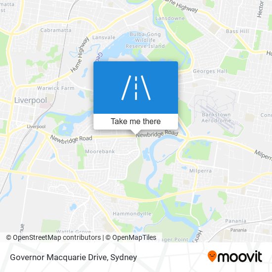 Mapa Governor Macquarie Drive