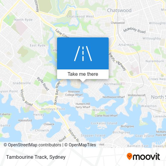 Tambourine Track map