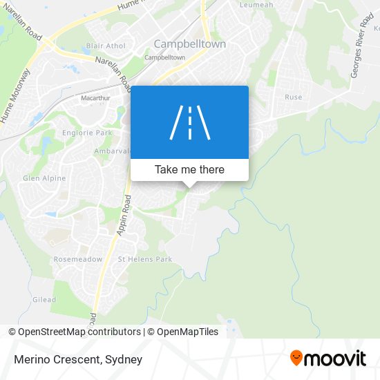 Merino Crescent map