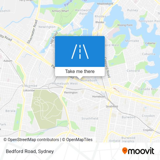 Bedford Road map