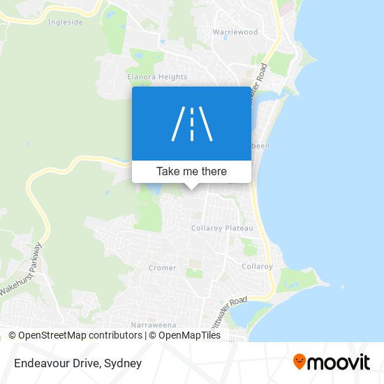 Mapa Endeavour Drive