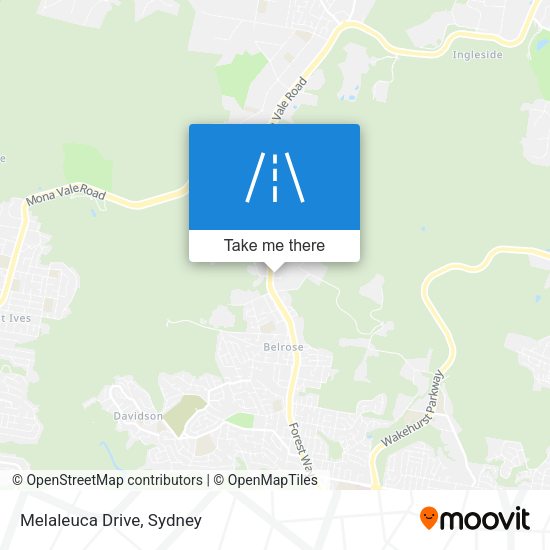 Melaleuca Drive map