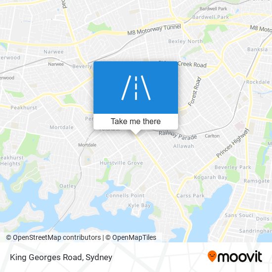 King Georges Road map