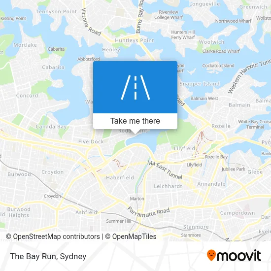 How to get to The Bay Run, Sydney by bus or train?