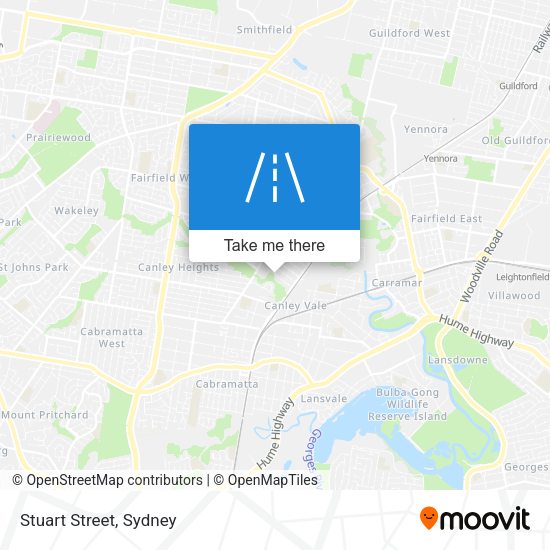 Stuart Street map