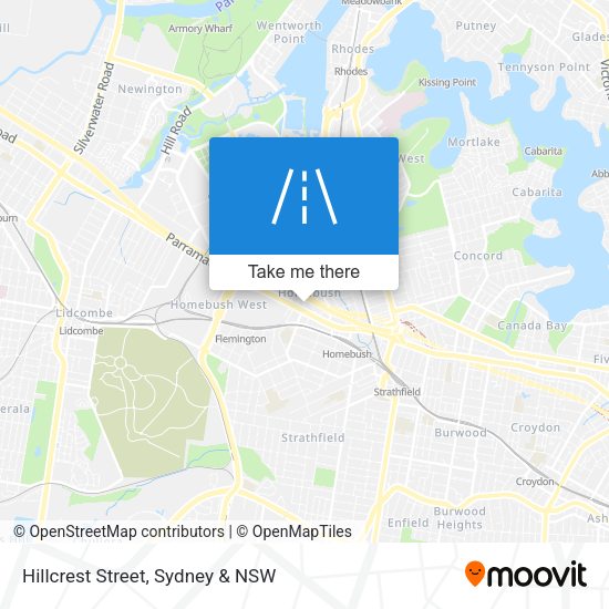 Hillcrest Street map