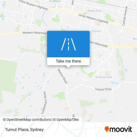 Mapa Tumut Place