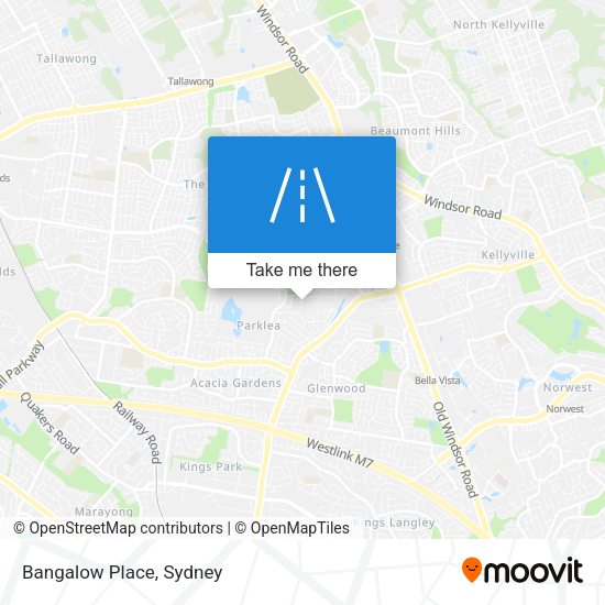 Bangalow Place map