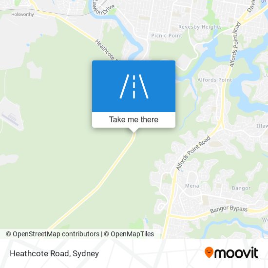 Heathcote Road map