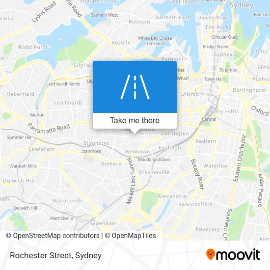 Mapa Rochester Street