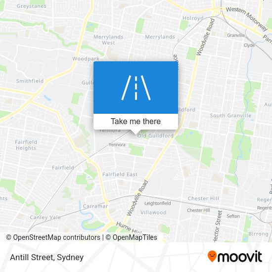 Antill Street map