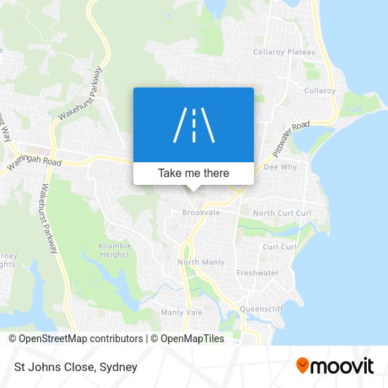 St Johns Close map