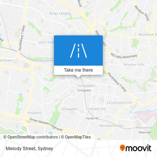 Melody Street map