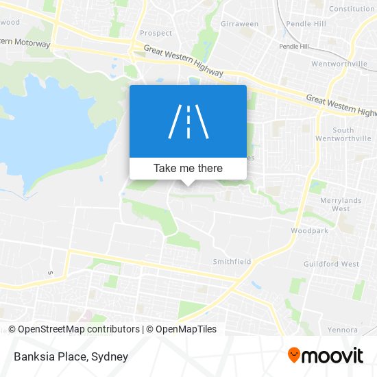 Banksia Place map