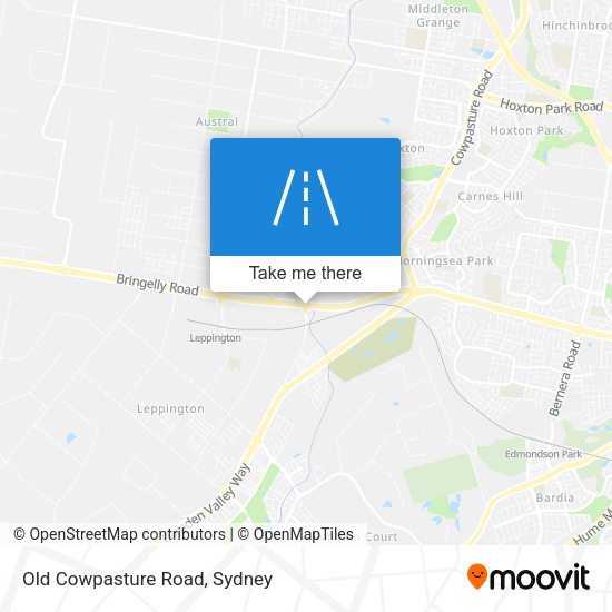 Old Cowpasture Road map