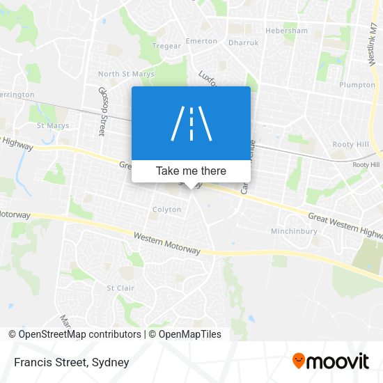 Francis Street map