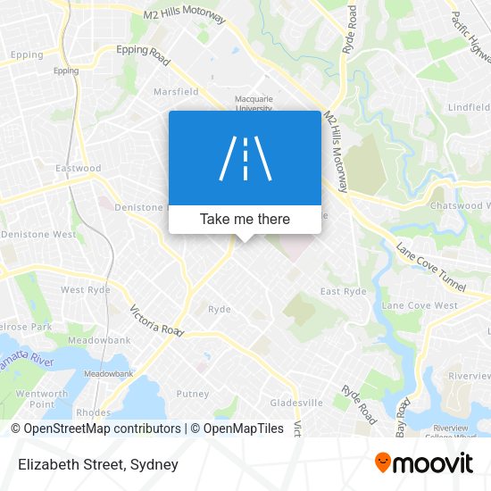 Elizabeth Street map