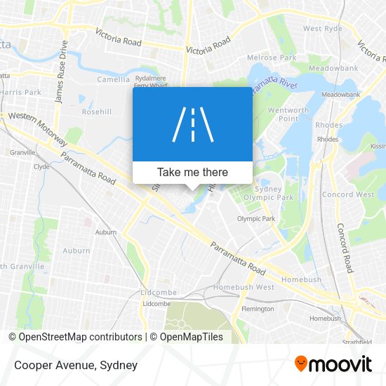 Cooper Avenue map