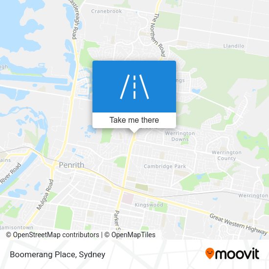 Boomerang Place map