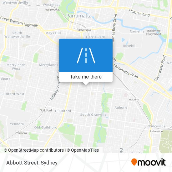 Mapa Abbott Street