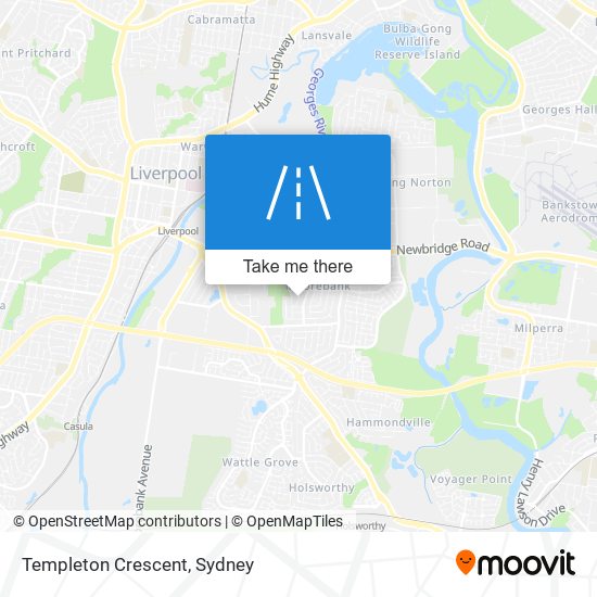 Templeton Crescent map