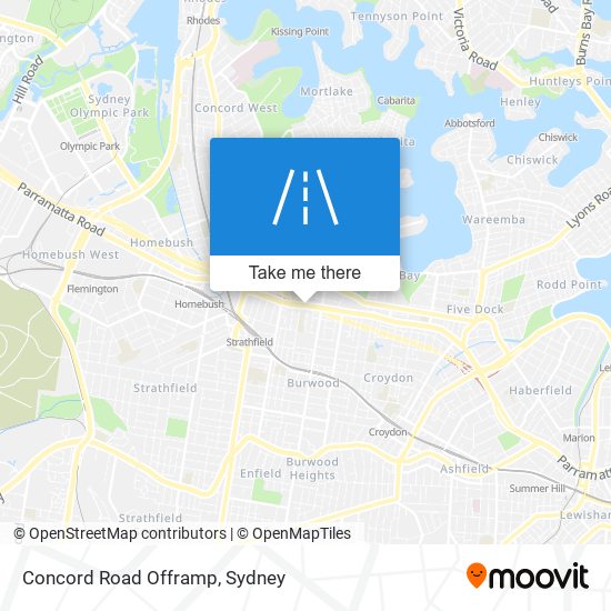 Concord Road Offramp map