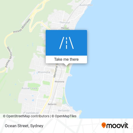 Ocean Street map