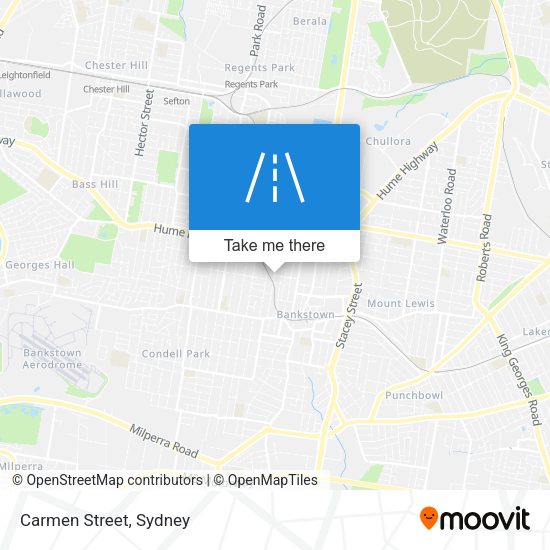 Carmen Street map