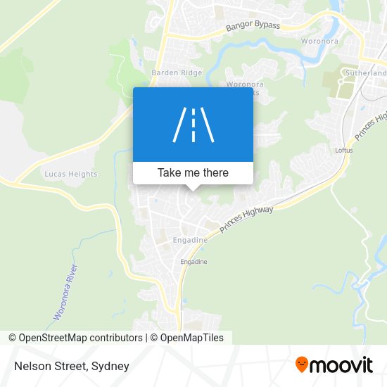 Nelson Street map