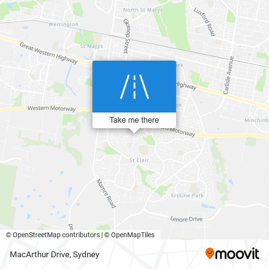 Mapa MacArthur Drive