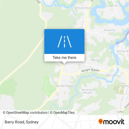 Barry Road map