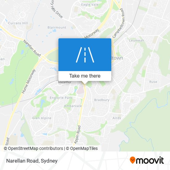 Narellan Road map