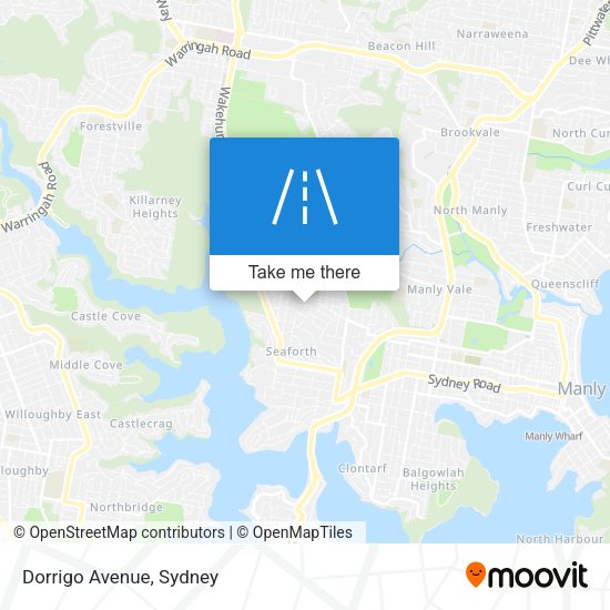 Dorrigo Avenue map