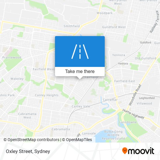 Oxley Street map