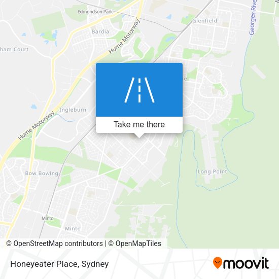 Honeyeater Place map