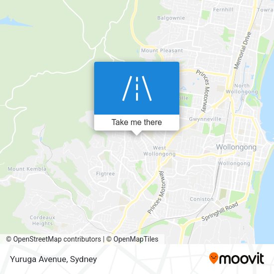 Yuruga Avenue map