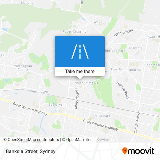 Banksia Street map