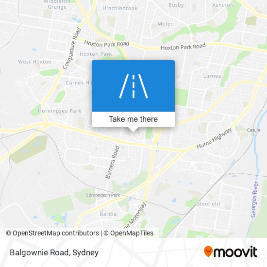 Balgownie Road map