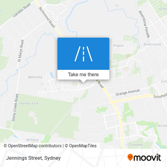 Jennings Street map