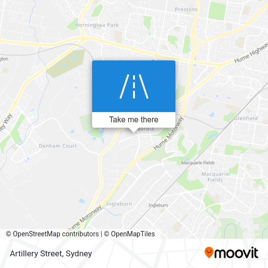 Artillery Street map