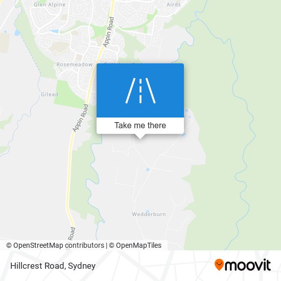 Hillcrest Road map