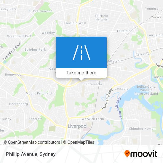 Phillip Avenue map