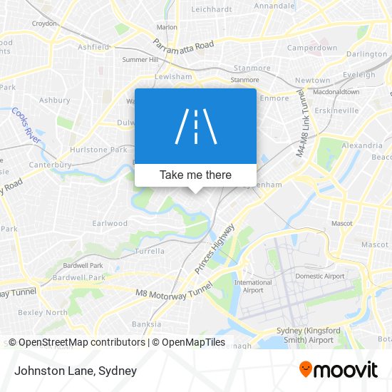 Johnston Lane map