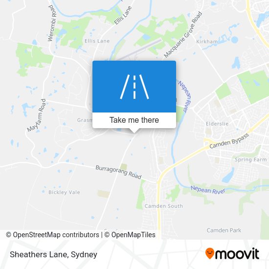 Sheathers Lane map