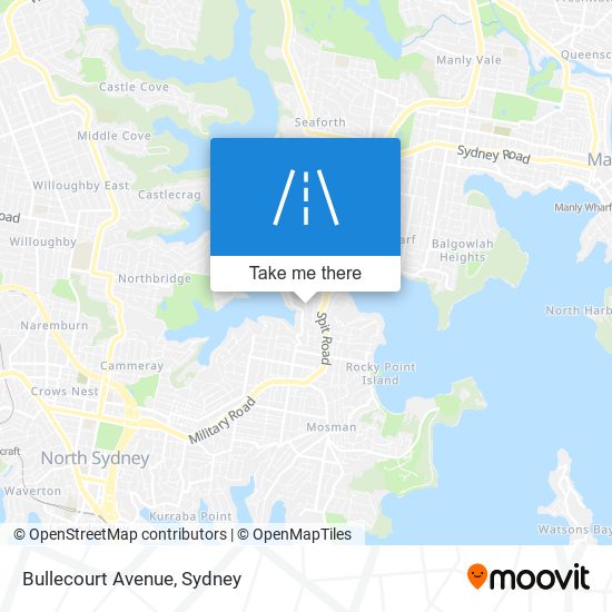 Bullecourt Avenue map