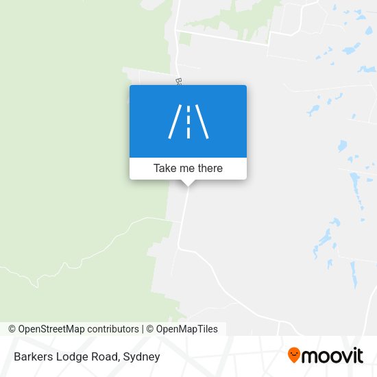 Barkers Lodge Road map