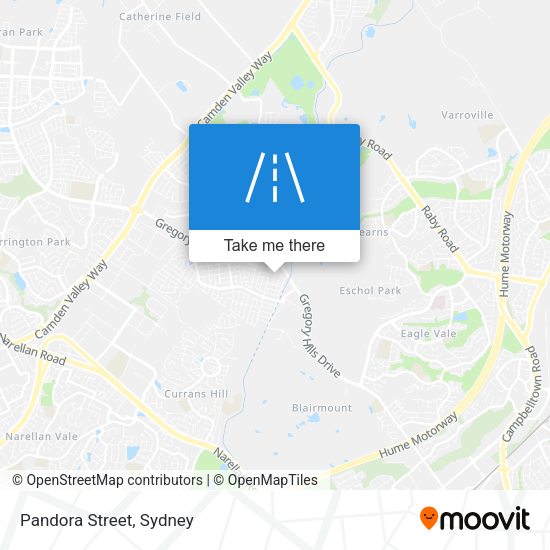 Pandora Street map